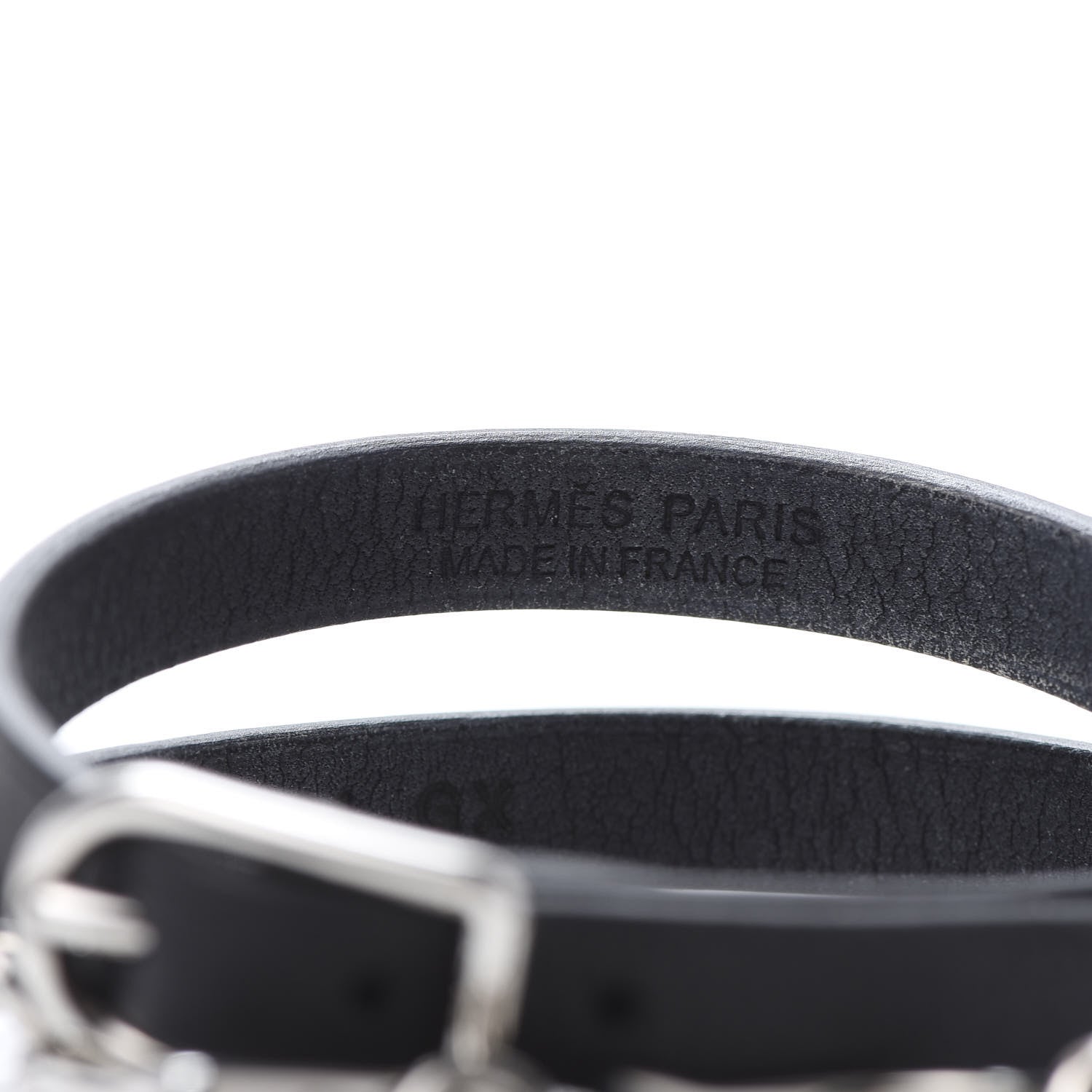 Hermes Swift Etrier Double Tour Bracelet T2 Black 4 of 6