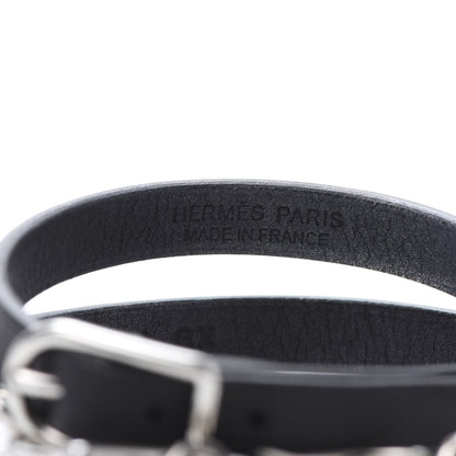 Hermes Swift Etrier Double Tour Bracelet T2 Black 4 of 6