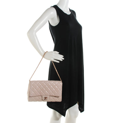 Chanel Lambskin Quilted Clutch With Chain Flap Light Pink 2 of 12