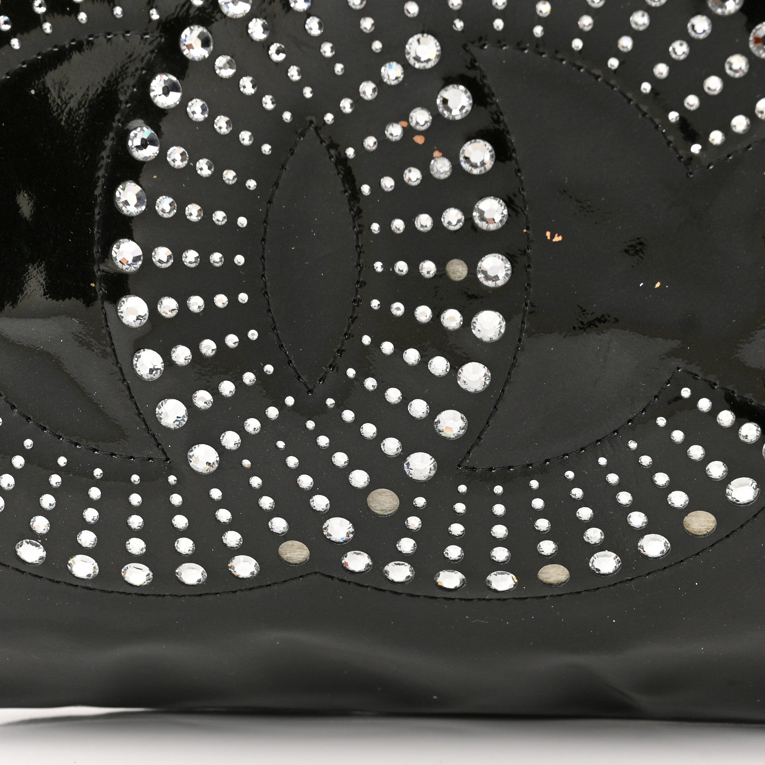 Chanel Patent Crystal Strass Bonbons Tote Black 13 of 14