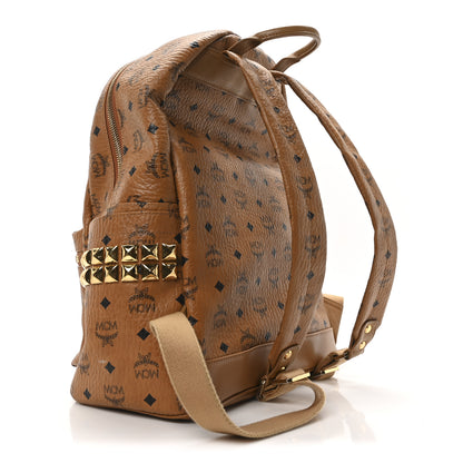 MCM Visetos Medium Side Studs Stark Backpack Cognac 3 of 9