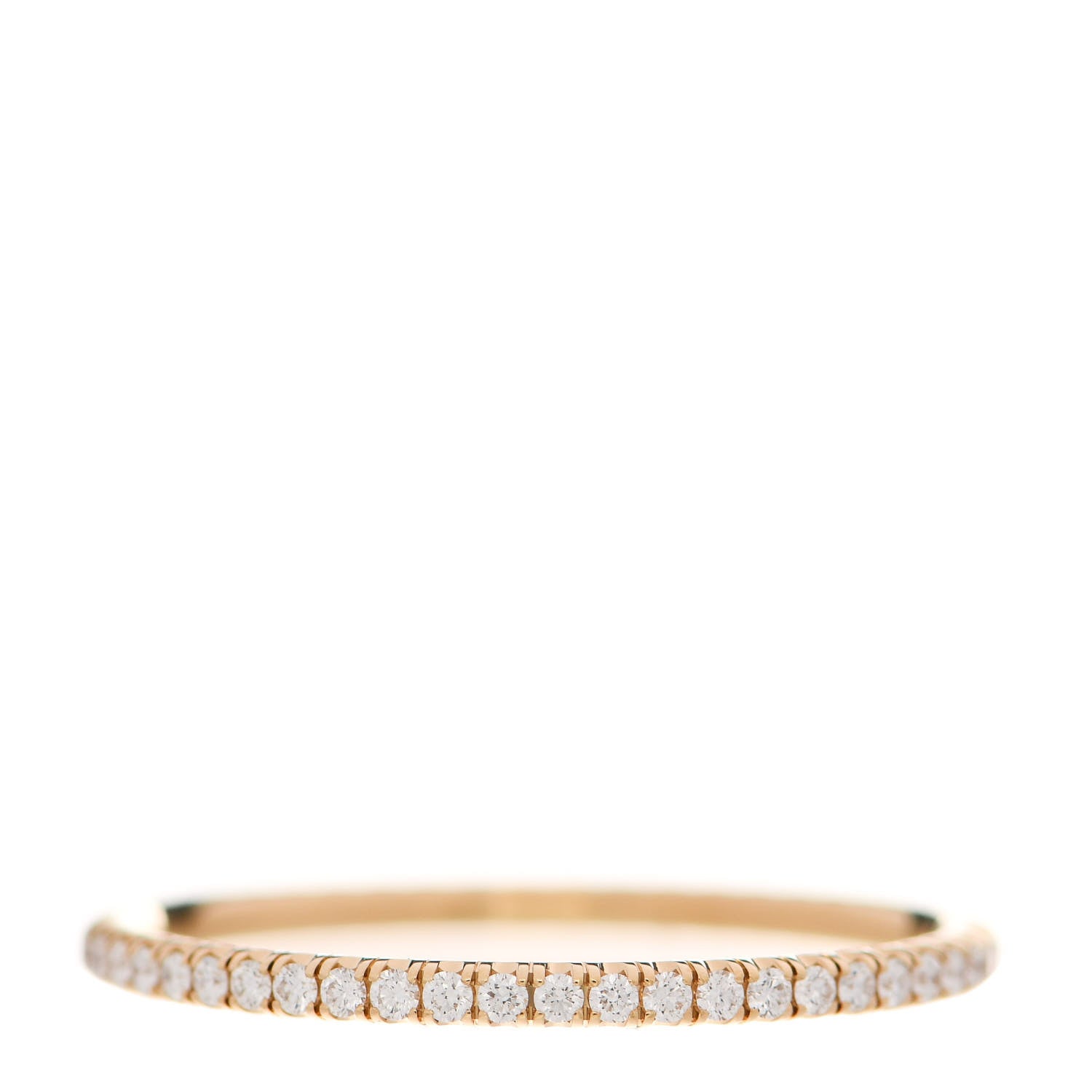 Cartier 18K Yellow Gold Diamond 1.5mm Etincelle de Cartier Wedding Band Ring 57 8 3 of 6