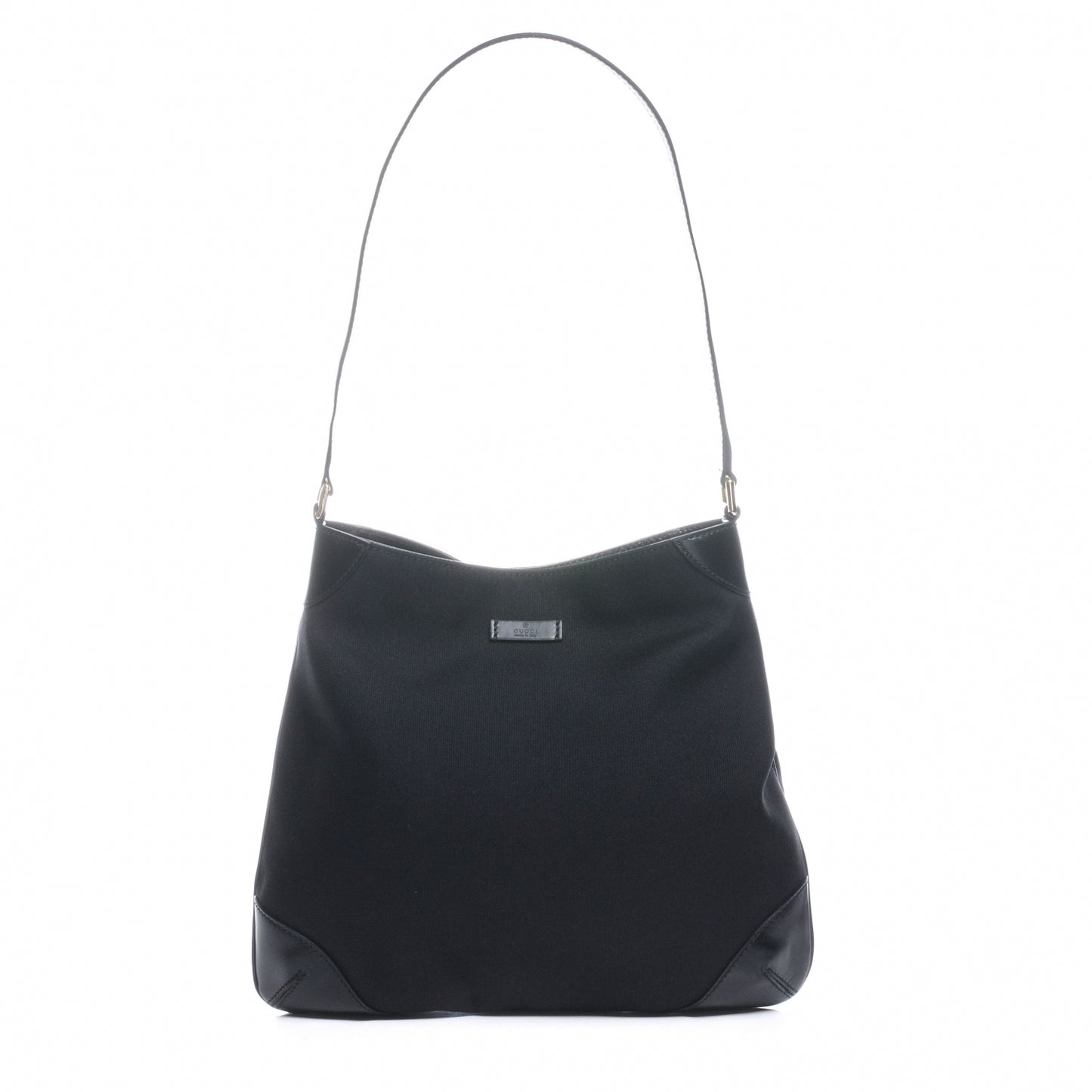 Canvas Signature Shoulder Bag Black