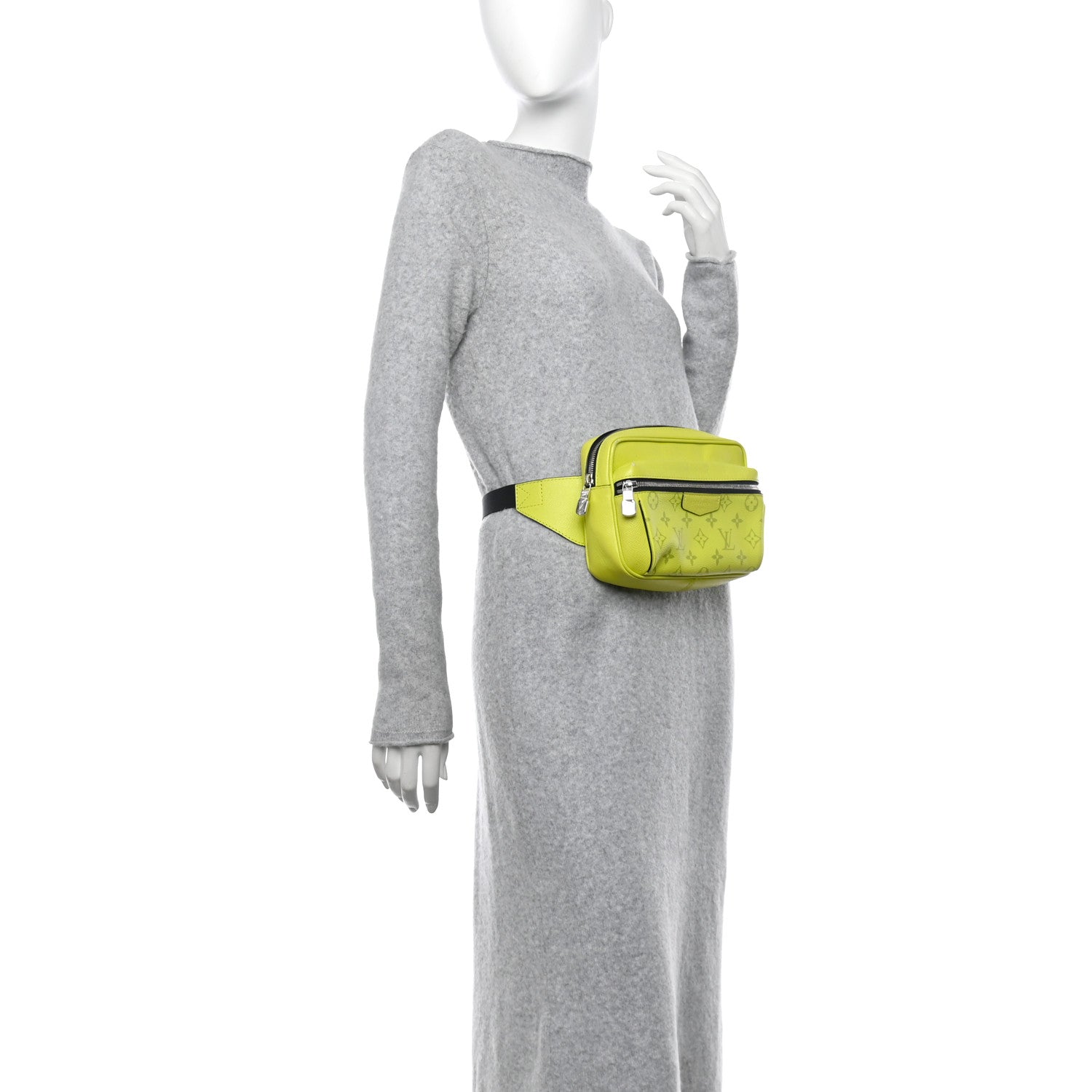 Louis Vuitton Monogram Taiga Outdoor Bumbag Yellow 2 of 12