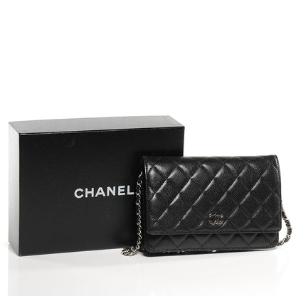 Chanel Caviar Wallet on Chain WOC Black 5 of 8