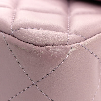 Chanel Lambskin Quilted Mini Rectangular Flap Light Purple 12 of 12