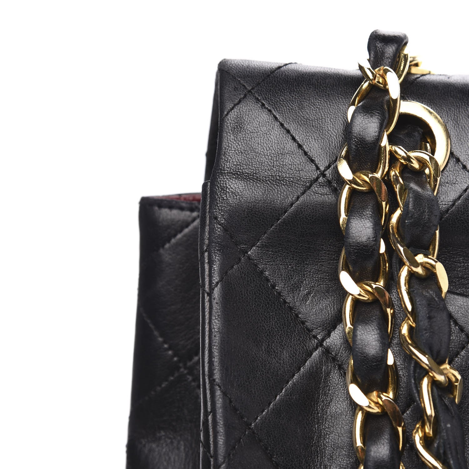 Chanel Lambskin Quilted XL Jumbo Single Flap Black 10 of 14