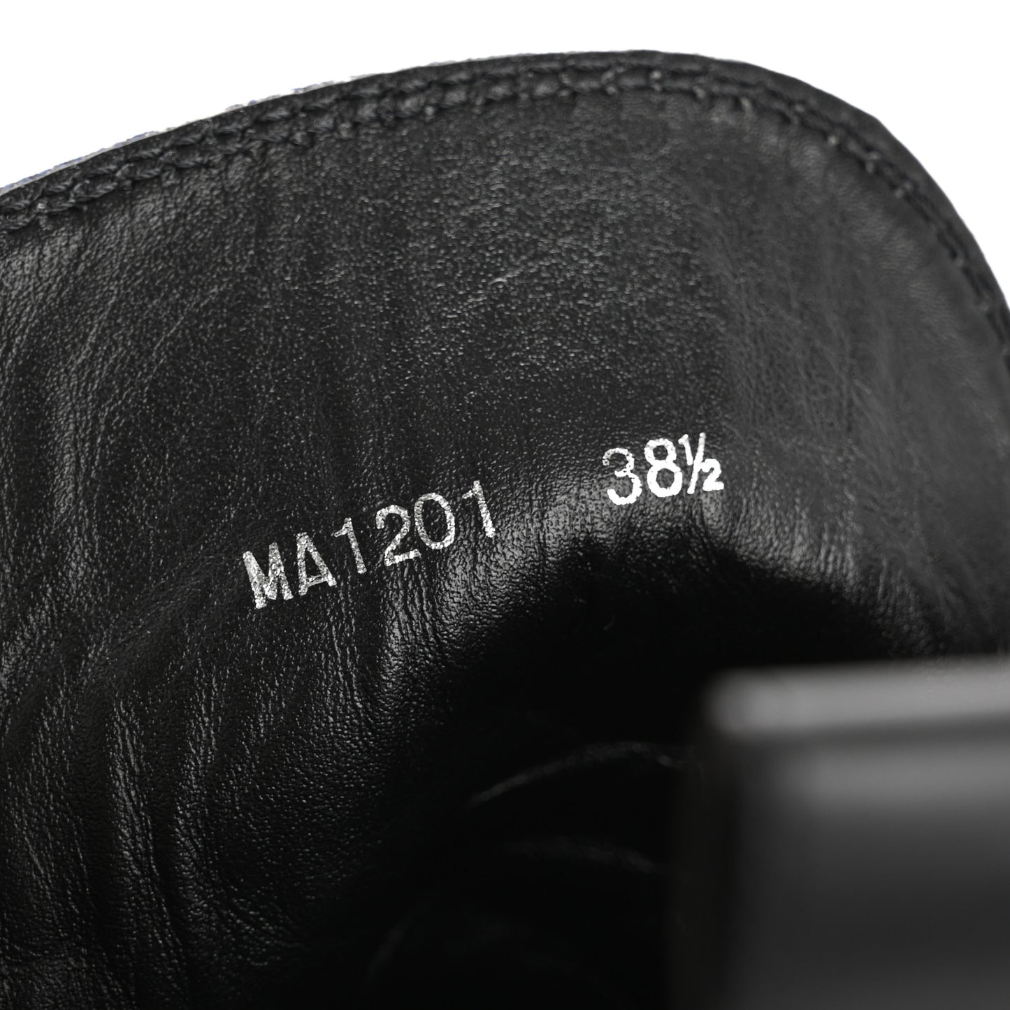 Calfskin Monogram Denim Laureate Platform Desert Boots 38.5 Navy Blue