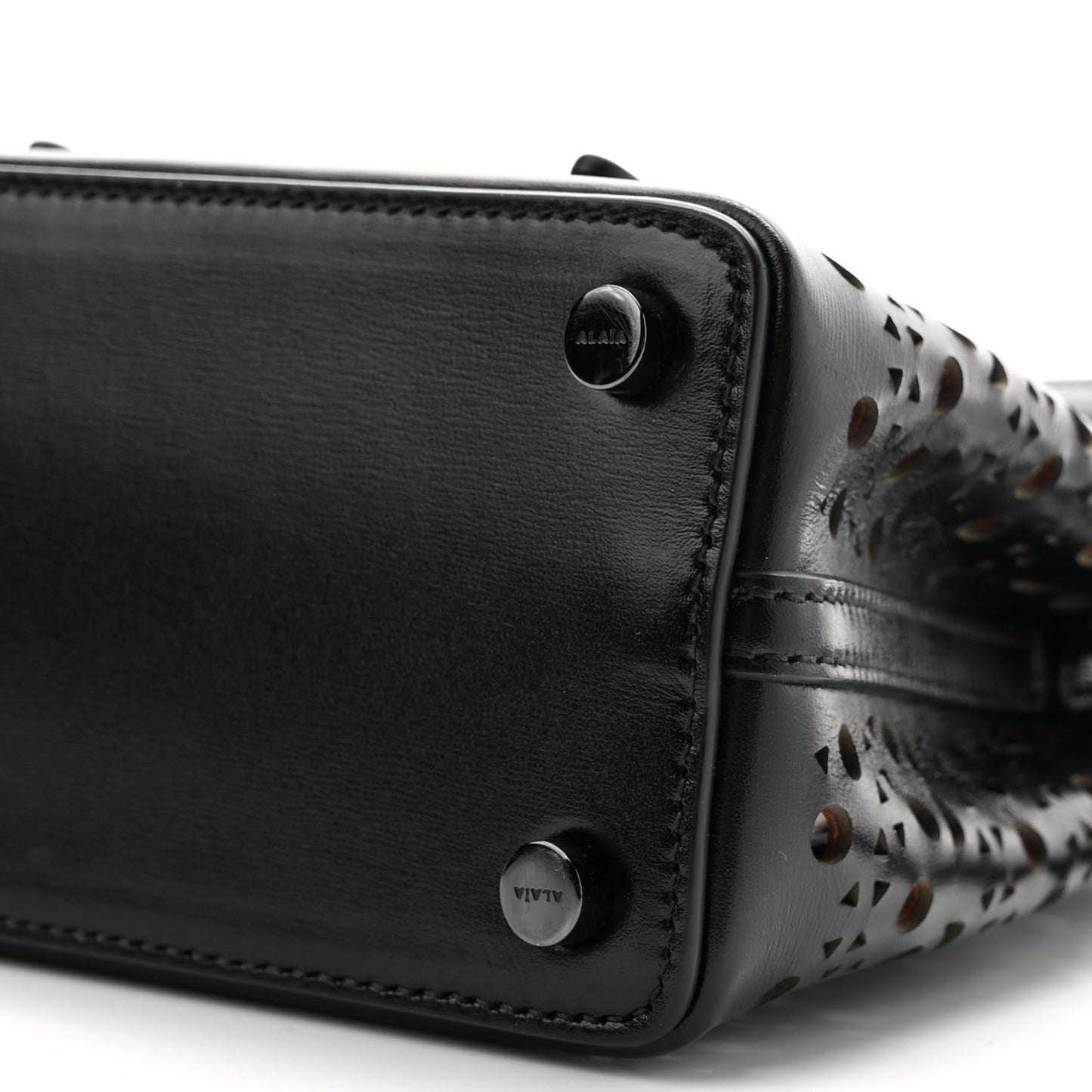 Calfskin Vienne Wave Mina 16 Bag  Black