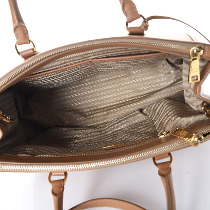 Prada Saffiano Medium Galleria Double Zip Tote Caramel 5 of 22