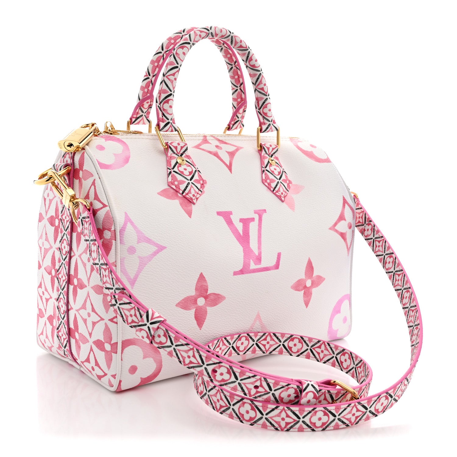 Louis Vuitton Monogram Giant By The Pool 2.0 Speedy Bandouliere 25 Rose 3 of 9