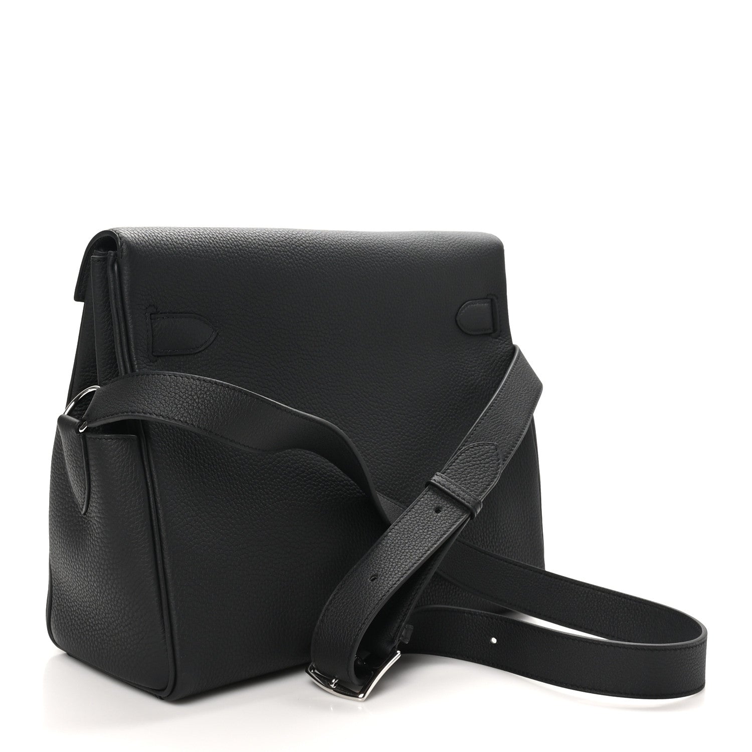 Hermes Togo Kelly Messenger GM Black 3 of 11
