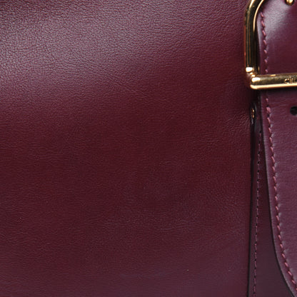Celine Smooth Calfskin Buckle Bucket Bag Burgundy 21 of 21