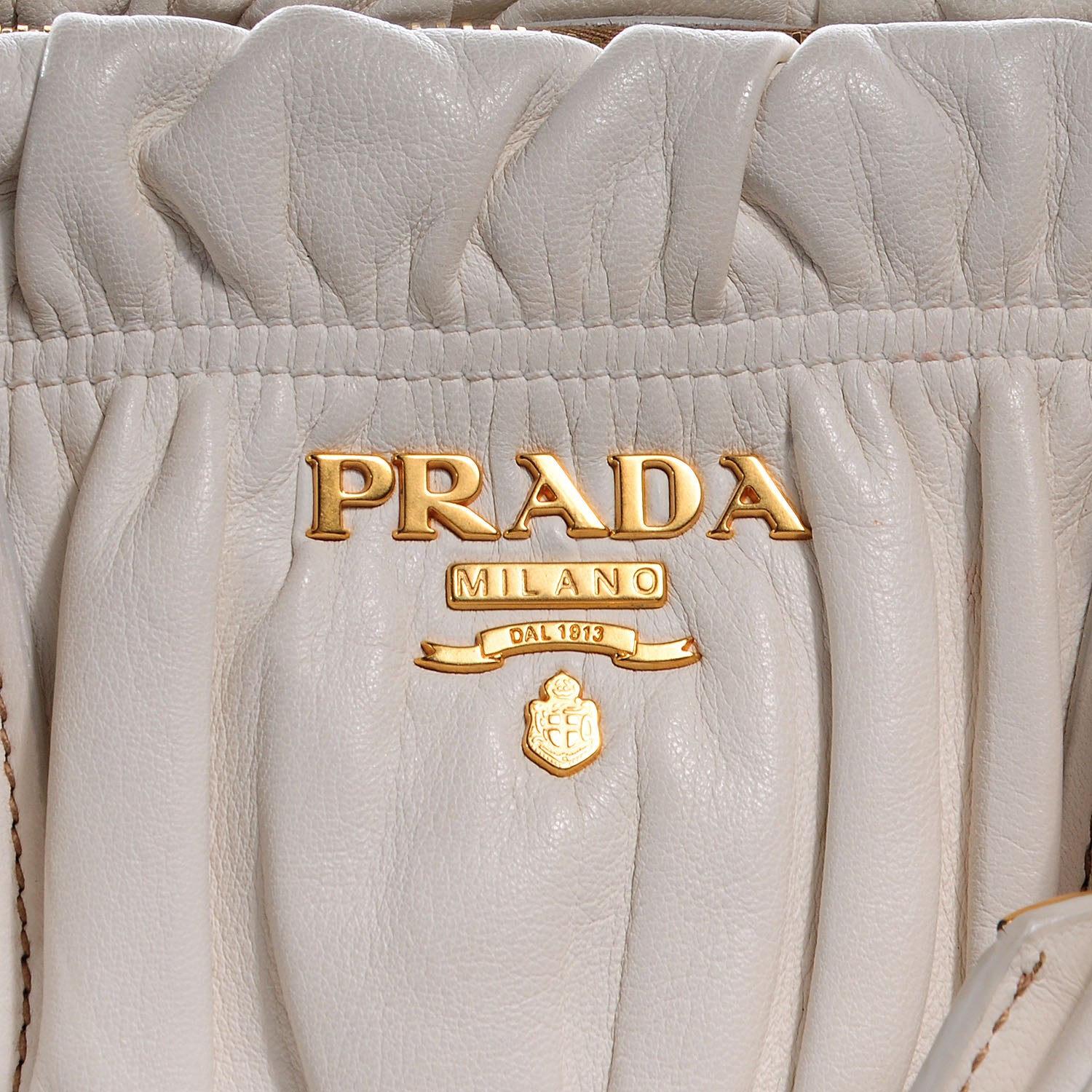 Prada Nappa Gaufre Shopping Satchel White 10 of 31