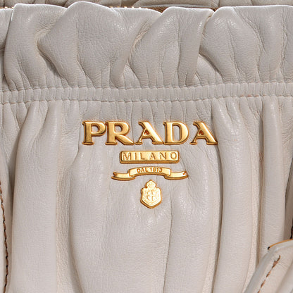 Prada Nappa Gaufre Shopping Satchel White 10 of 31