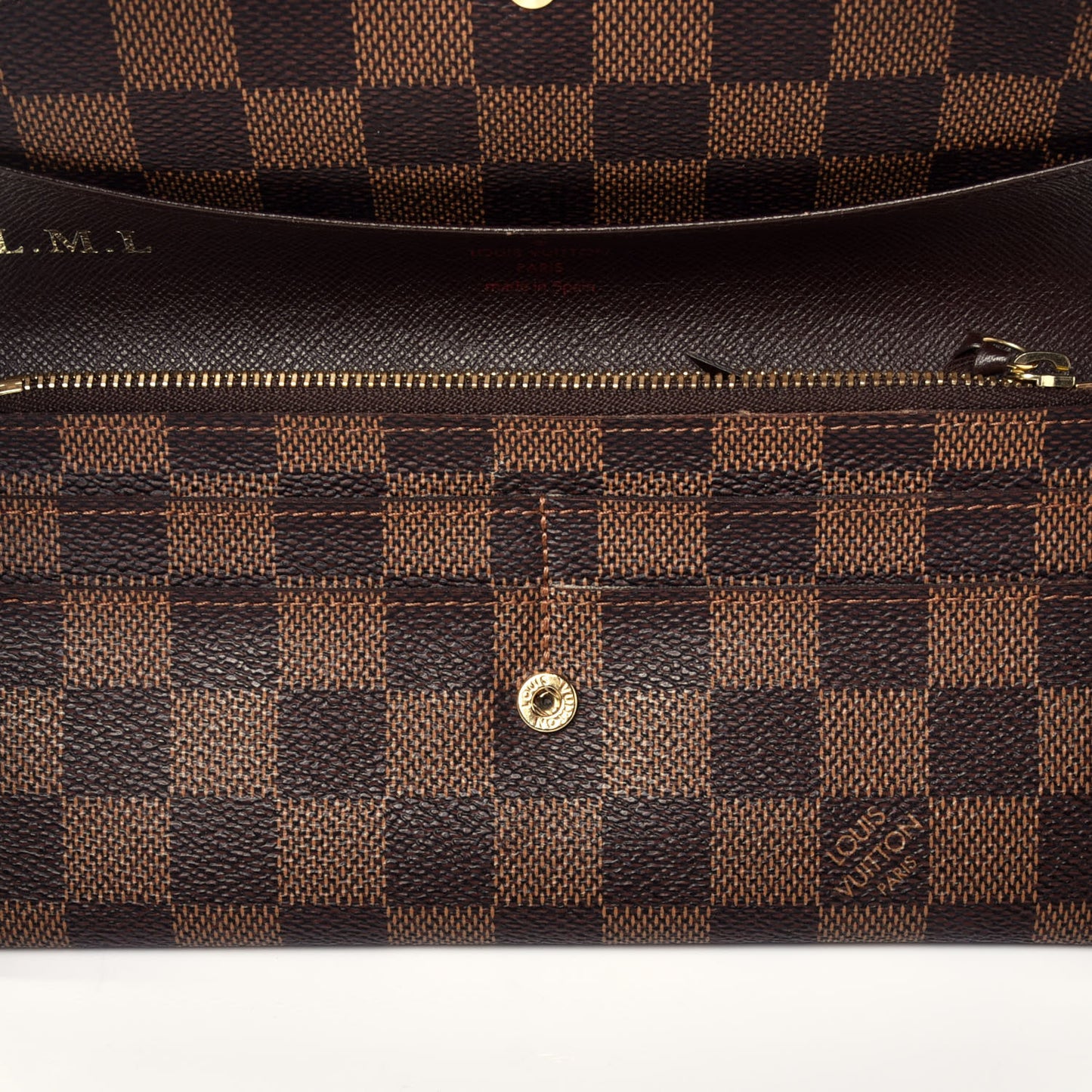 Damier Ebene Emilie Wallet