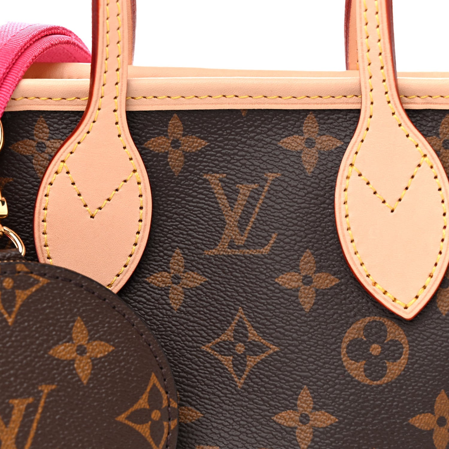 Louis Vuitton Monogram Neverfull BB Pink Peony 7 of 9