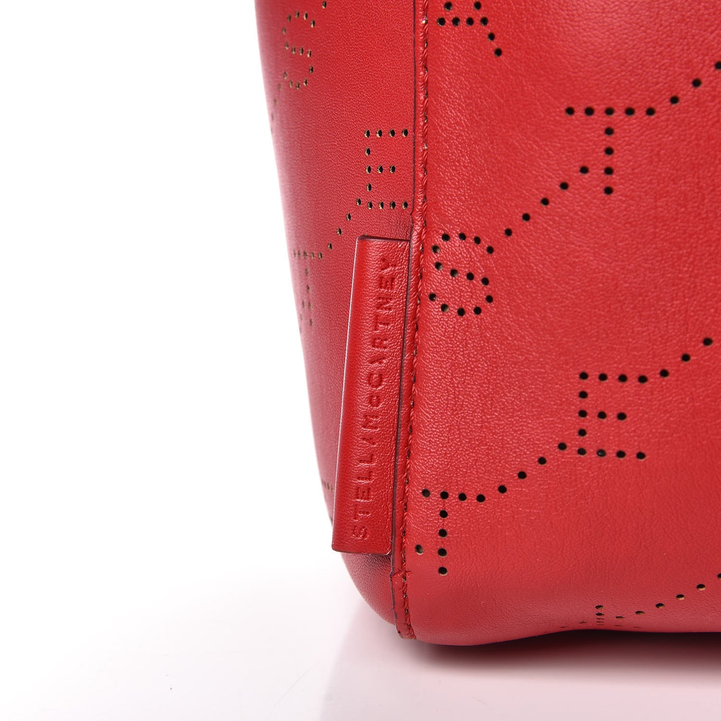 Eco Alter Nappa Perforated Logo Tote Red