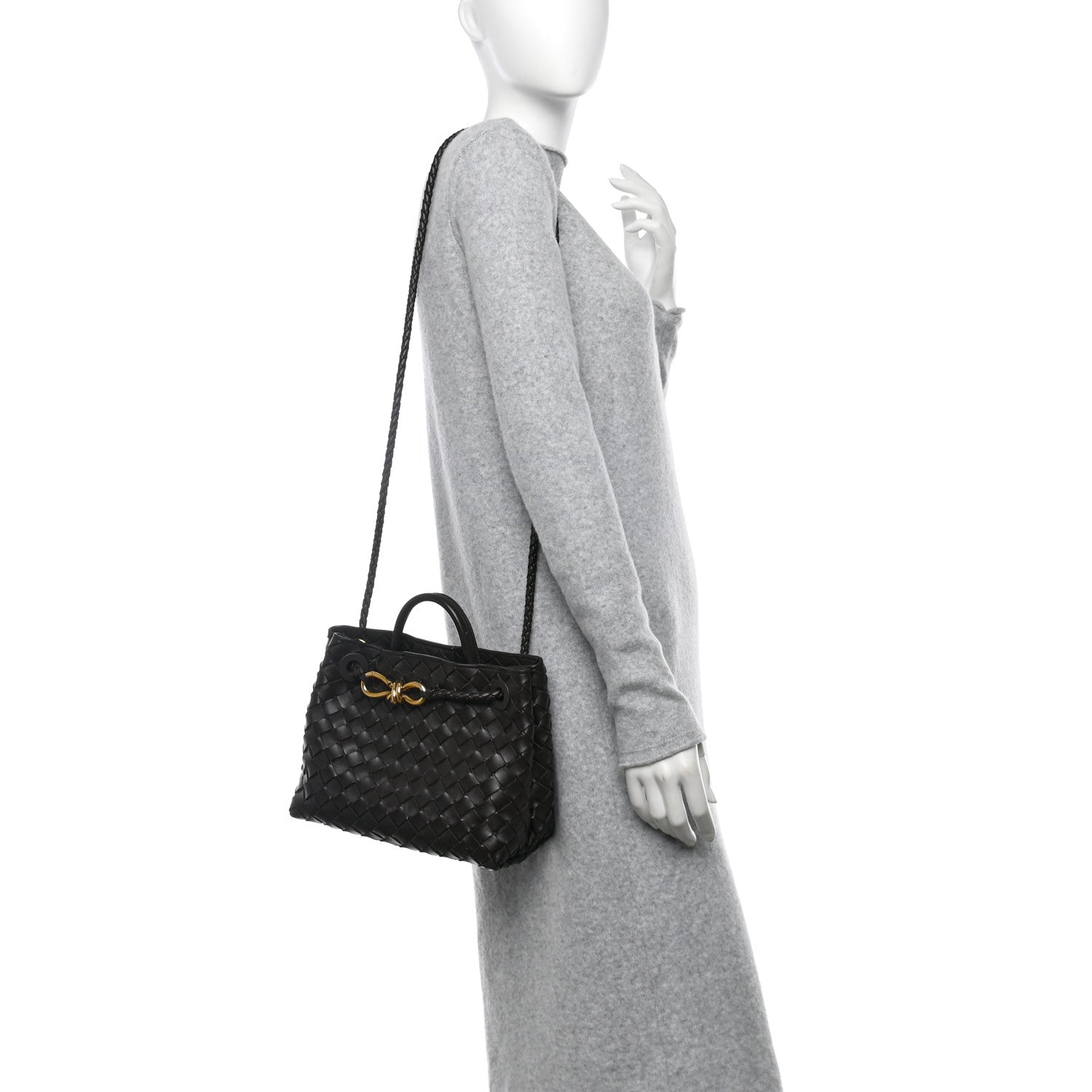 Bottega Veneta Nappa Intrecciato Small Andiamo Shoulder Bag Fondant 2 of 10