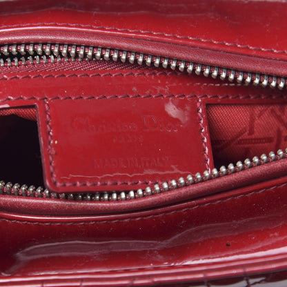 Christian Dior Patent Cannage Medium Lady Dior Red 6 of 11