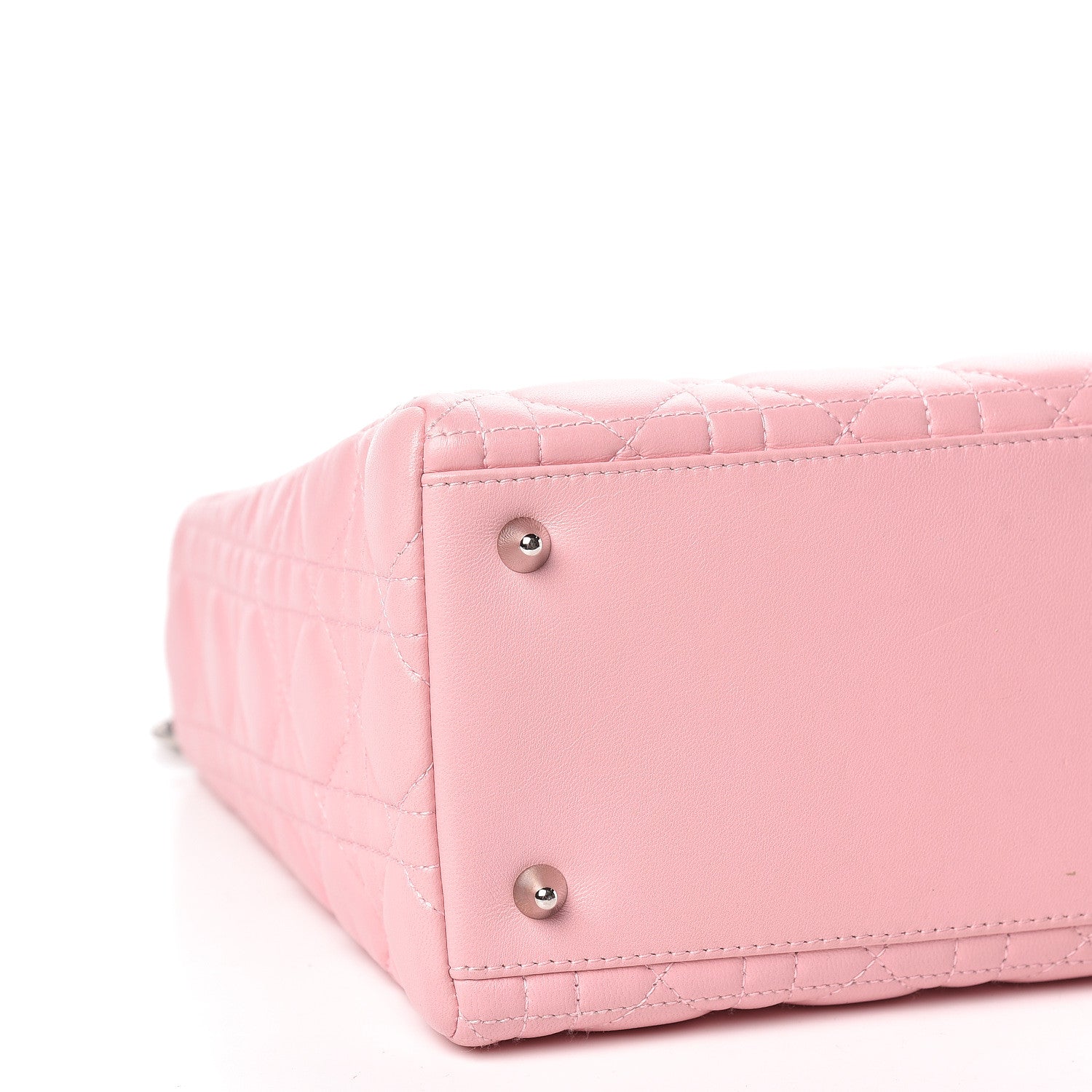 Christian Dior Lambskin Cannage Medium Lady Dior Pink 10 of 11
