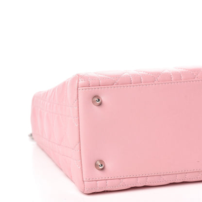 Christian Dior Lambskin Cannage Medium Lady Dior Pink 10 of 11