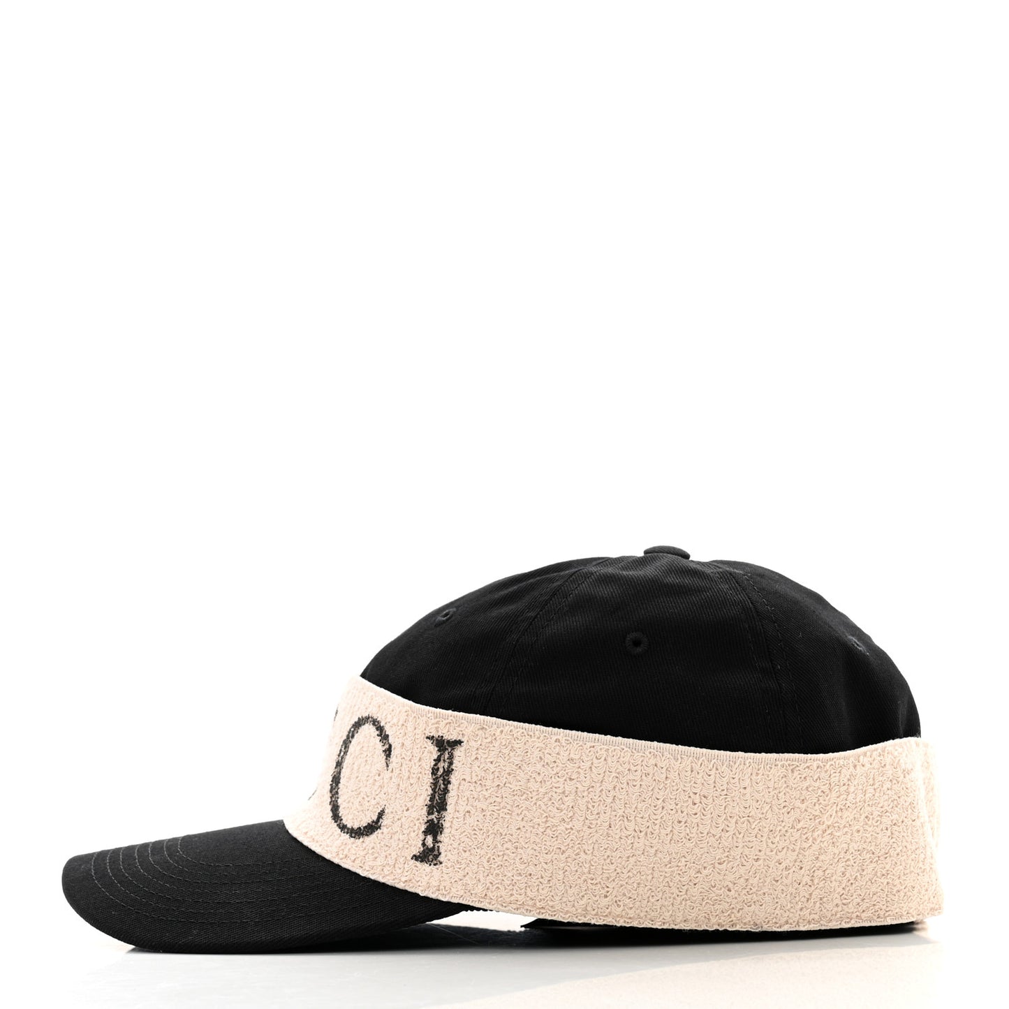 Gabardine Gucci Headband Baseball Hat M Black
