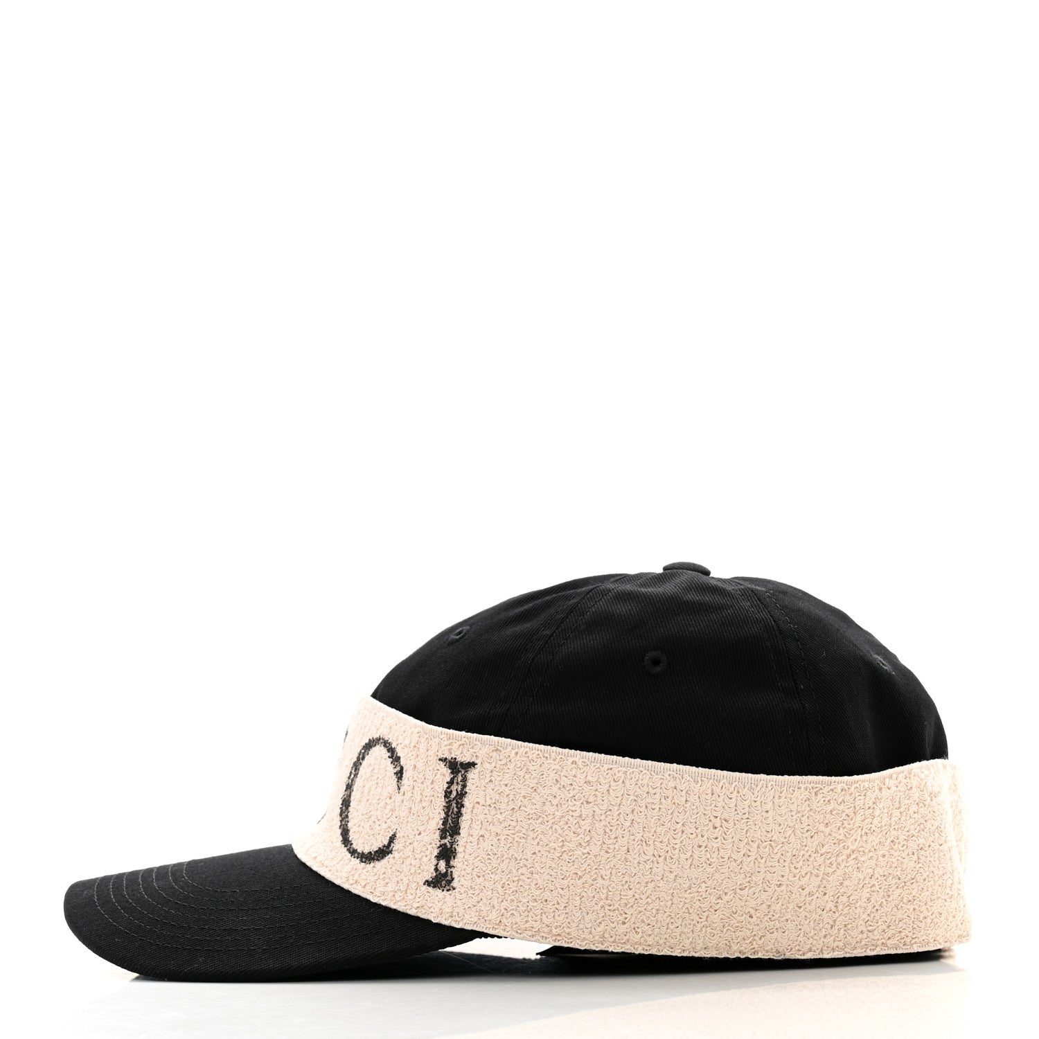 Gucci Gabardine Gucci Headband Baseball Hat M Black 6 of 9