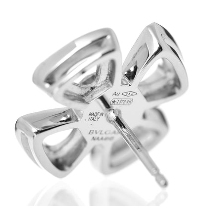 Bulgari 18K White Gold Diamond Fiorever Earrings 4 of 4