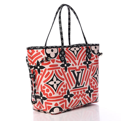 Louis Vuitton Monogram Giant Crafty Neverfull MM Creme Rouge Black 2 of 10