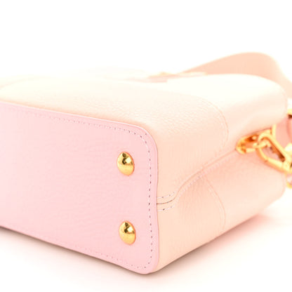 Louis Vuitton Taurillon Karung Patchwork Mini Capucines Pink 9 of 9