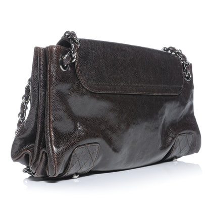 Chanel Glazed Caviar Pocket In The City Shoulder Bag Brown 3 of 9