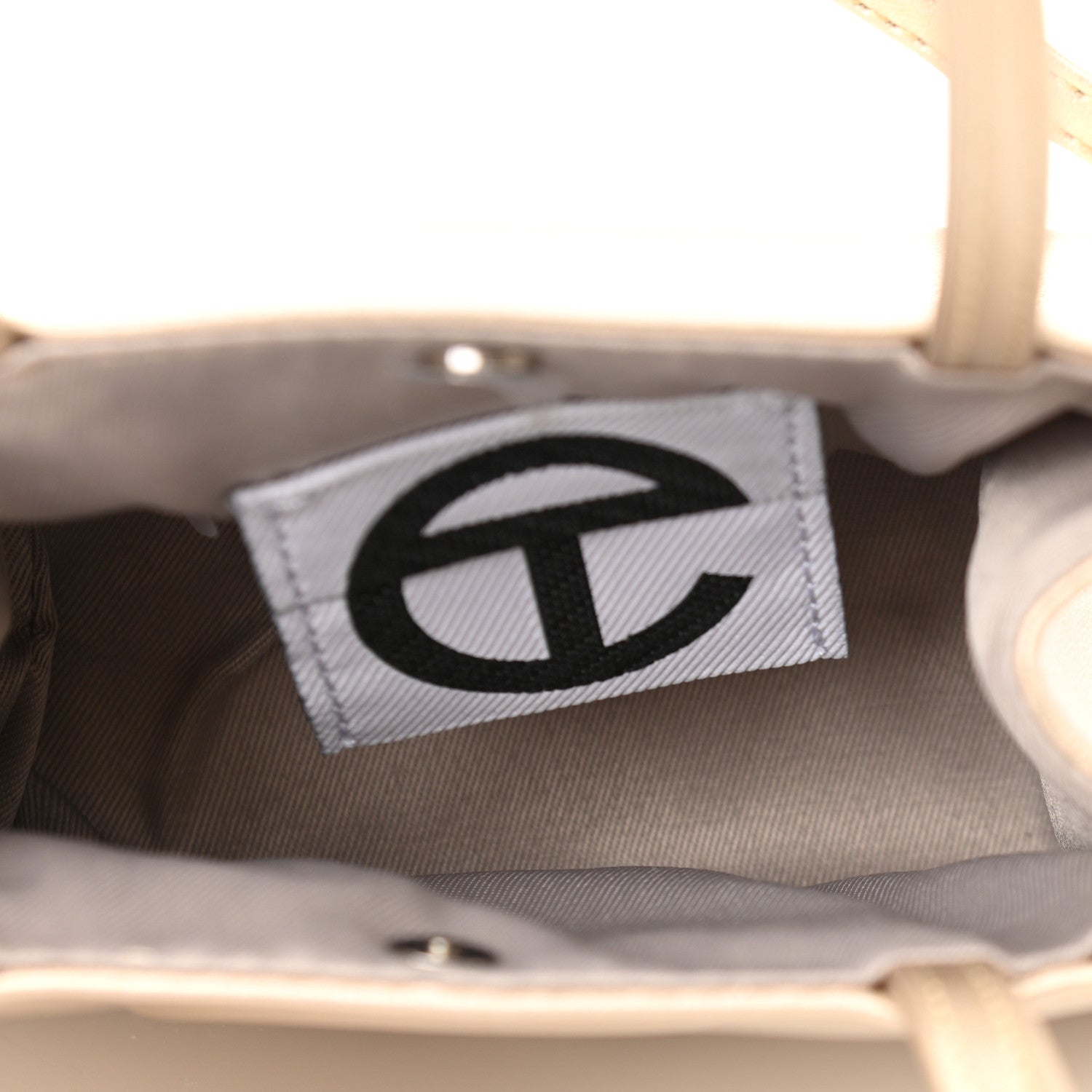 Telfar Metallic Vegan Leather Small Shopping Bag Gold 5 of 9