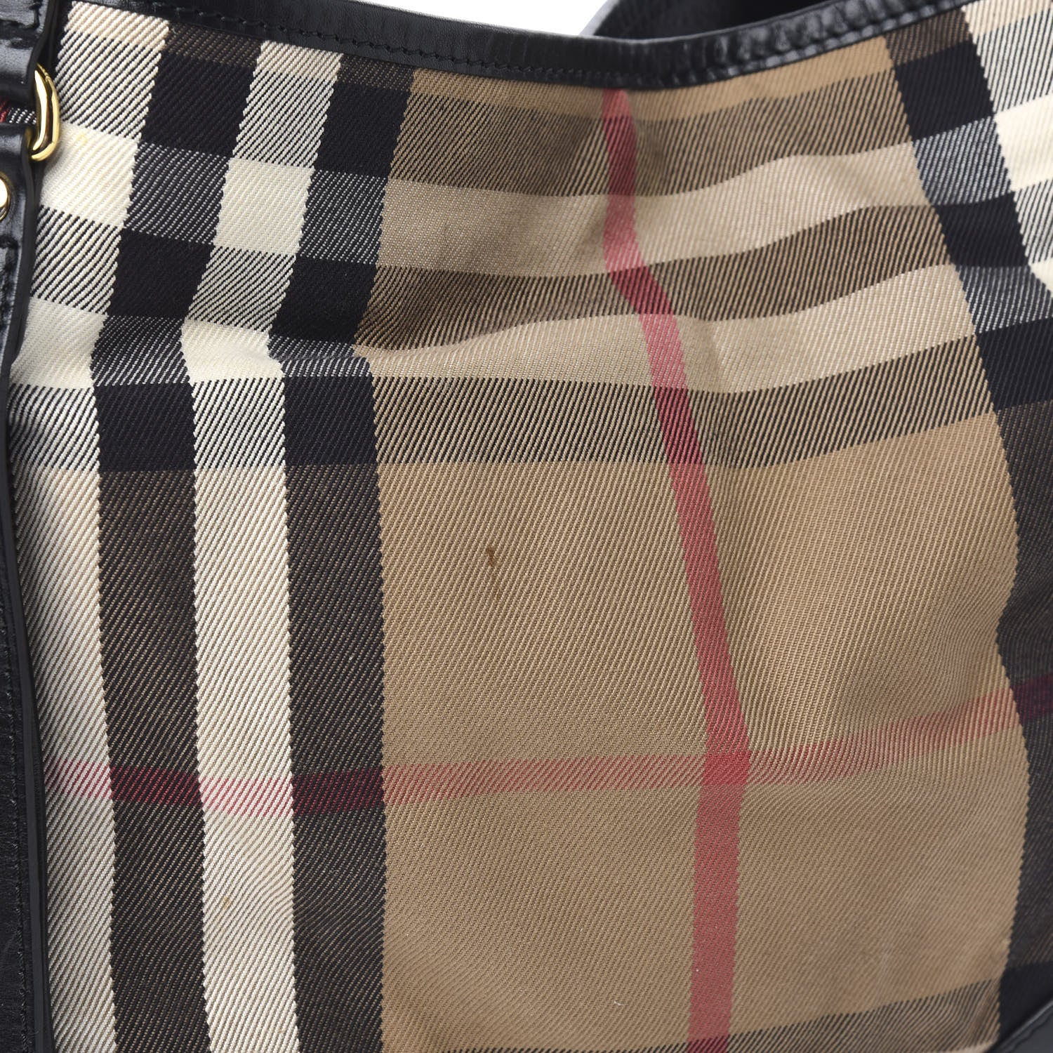 Burberry House Check Small Canterbury Tote Black 11 of 12