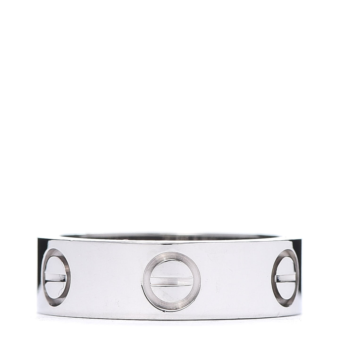18K White Gold 5.5mm LOVE Ring 49 5