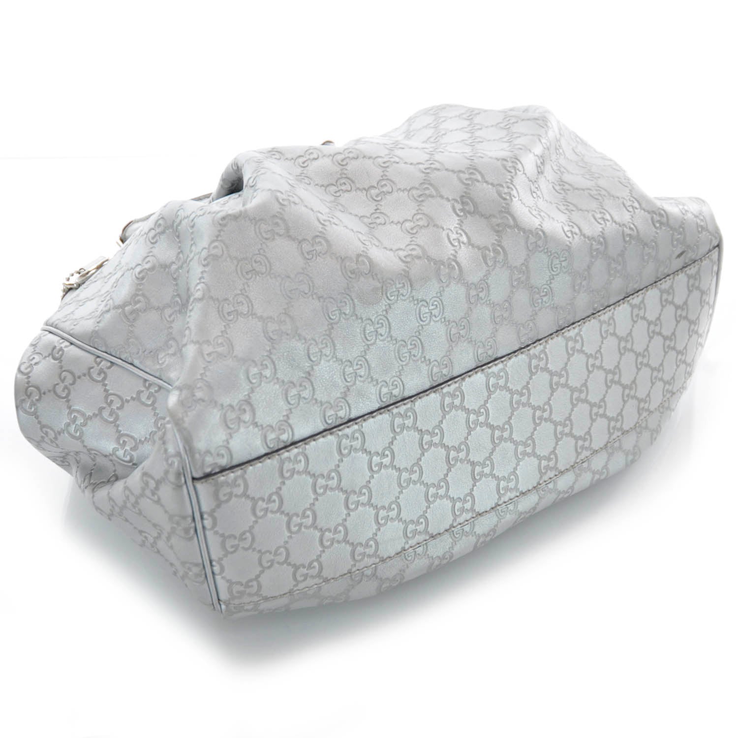 Gucci Guccissima Large Sukey Silver 4 of 8