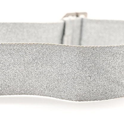 Bottega Veneta Webbing Maxi Intrecciato Cassette Bag Silver 14 of 15