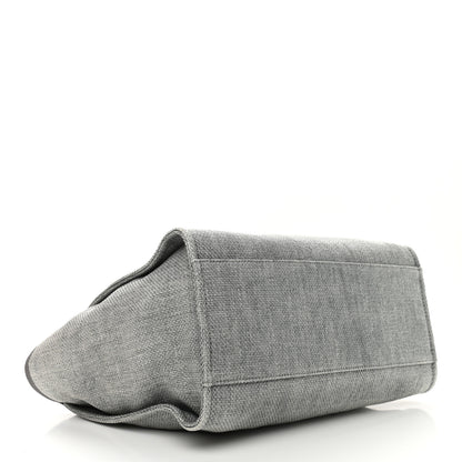 Chanel Canvas Large Deauville Tote Grey 4 of 9