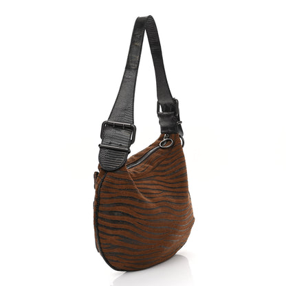 Fendi Lizard Wood Patchwork Oyster Brown 3 of 14