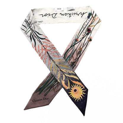 Christian Dior Silk Jardin Au Crepuscule Mitzah Scarf Multicolor 1 of 3