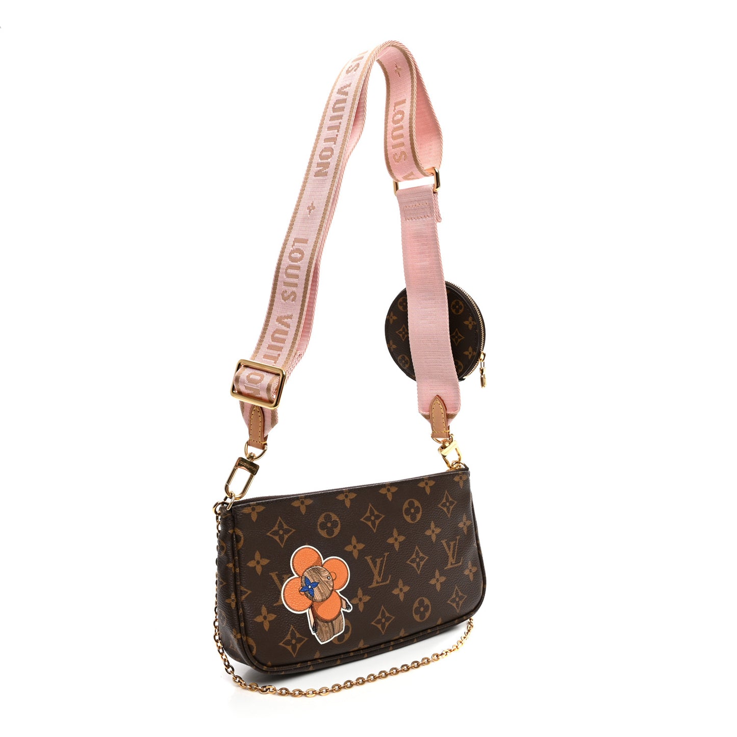 Monogram My LV World Tour Multi Pochette Accessories Rose Clair