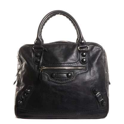 Balenciaga Agneau Giant Brogues Hardware Office Tote Black 1 of 9