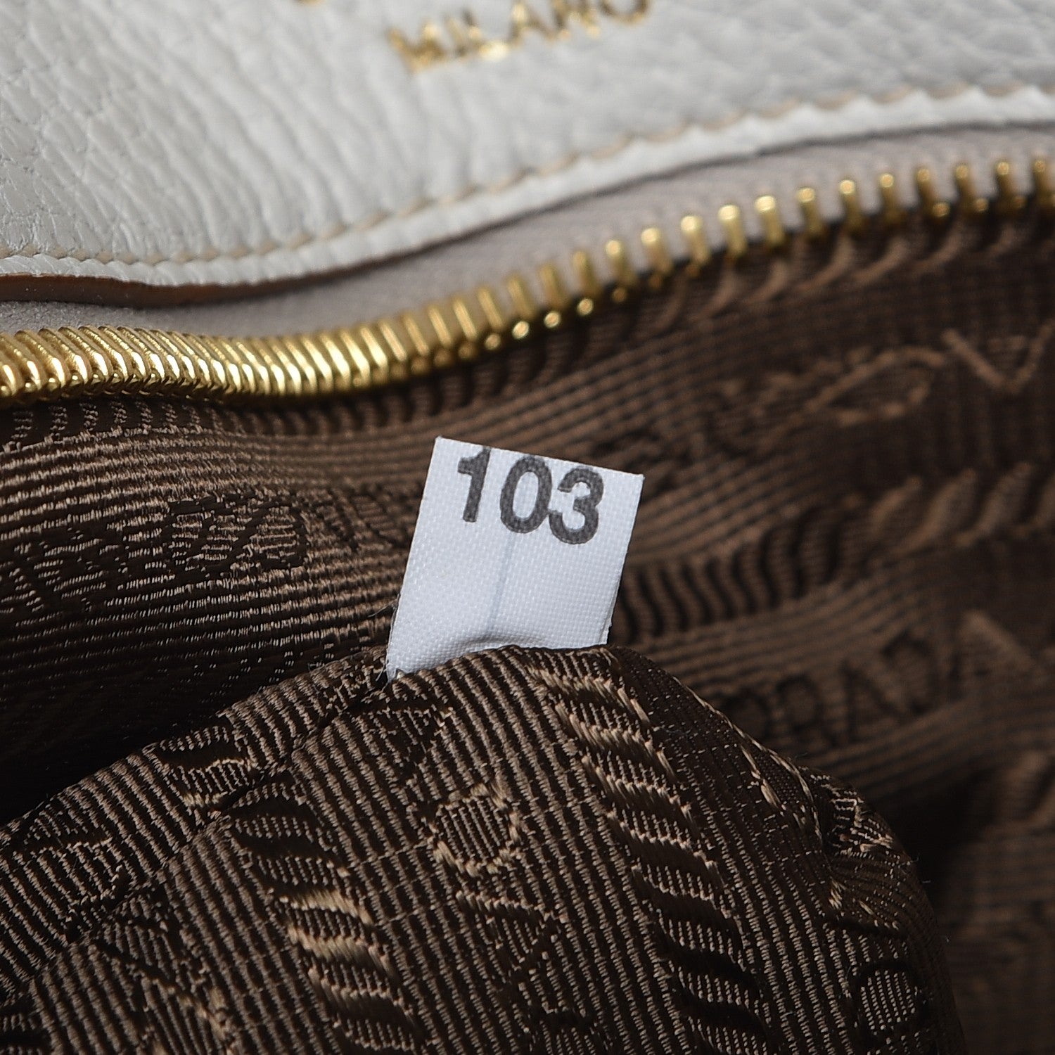 Prada Vitello Daino Shopping Tote Talco 7 of 9