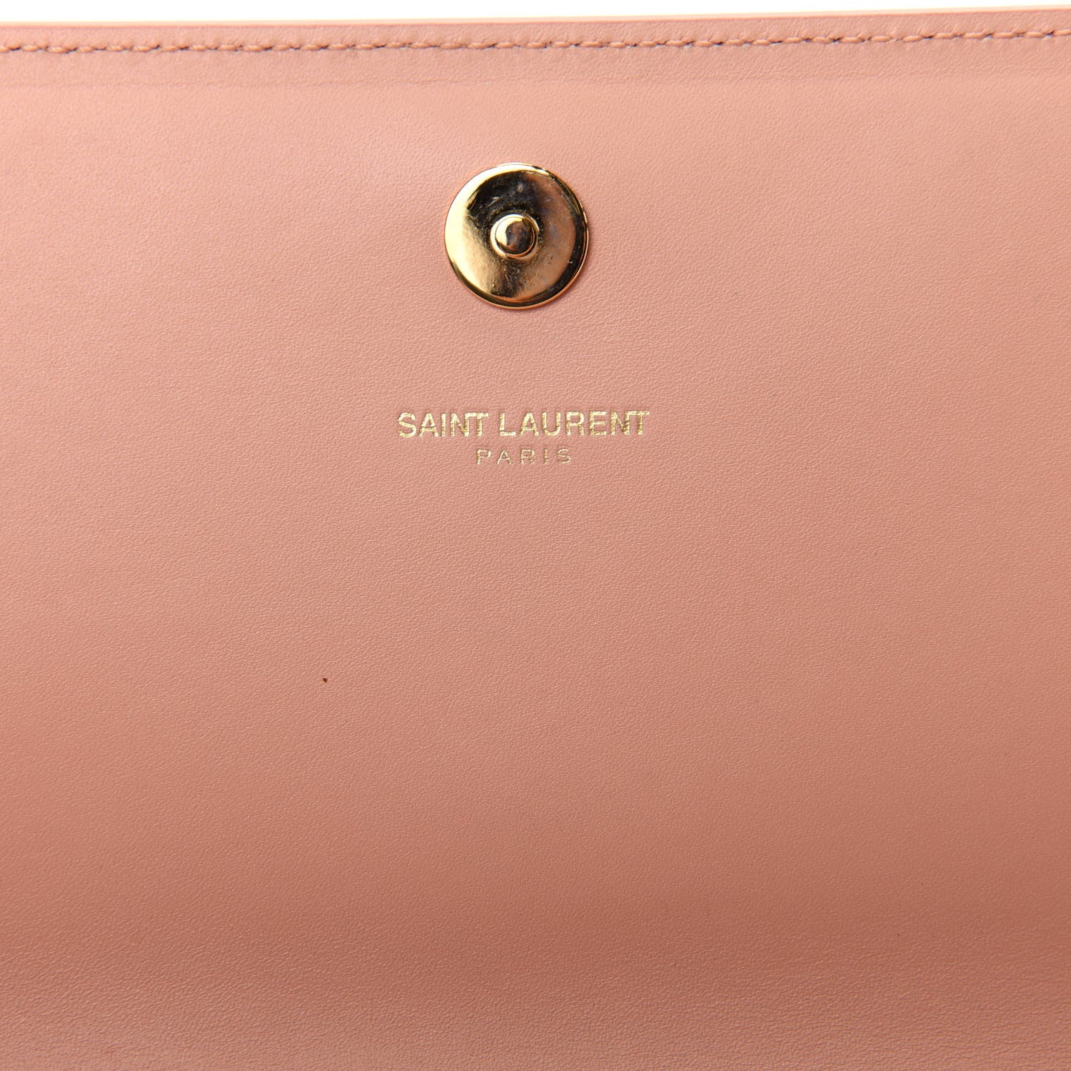 Saint Laurent Smooth Calfskin Cassandre Clutch Blush 6 of 7