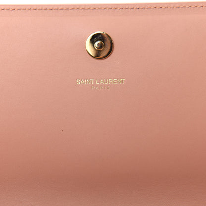 Saint Laurent Smooth Calfskin Cassandre Clutch Blush 6 of 7