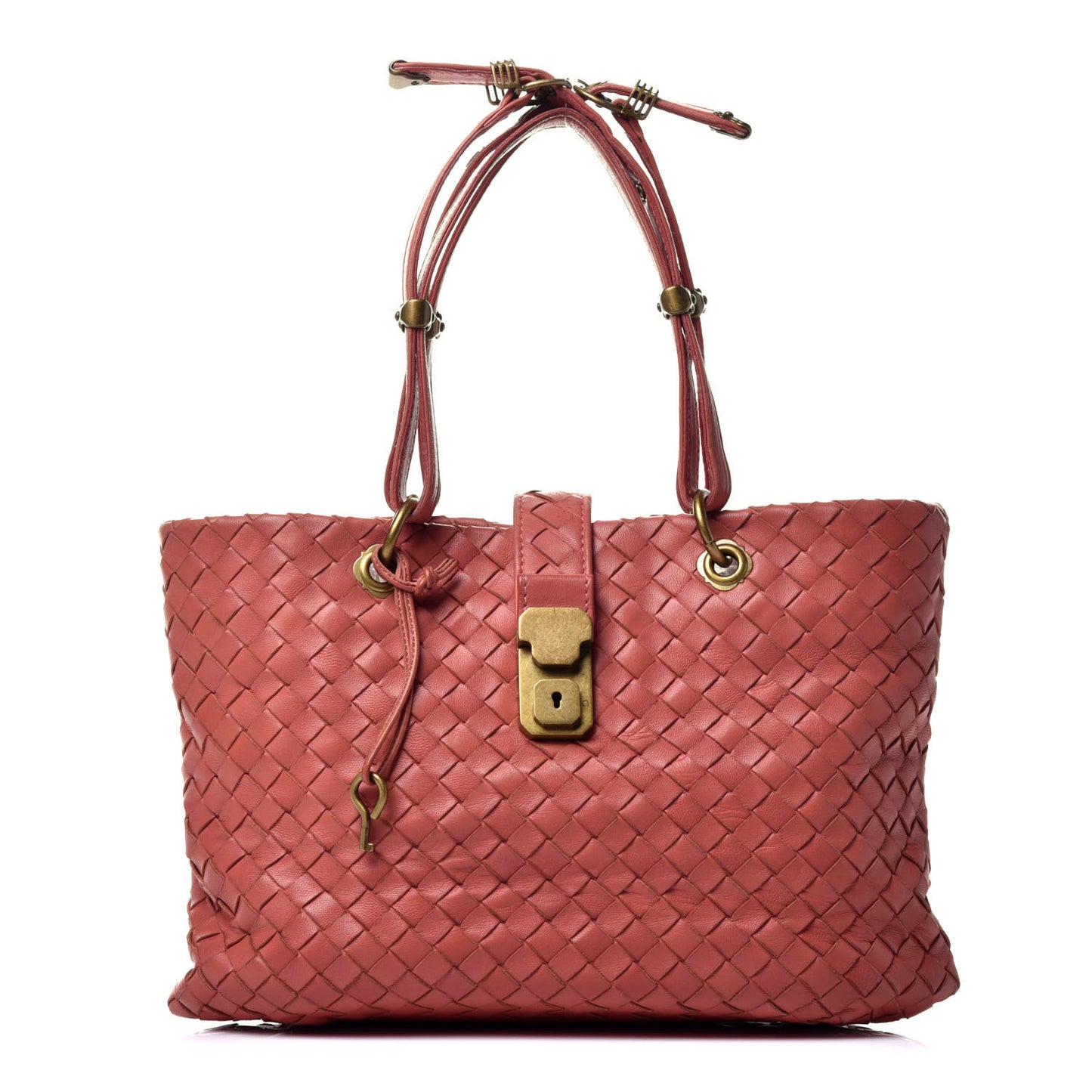 Nappa Intrecciato Capri Tote Brique