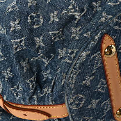Louis Vuitton Denim Mahina XL Blue 9 of 10