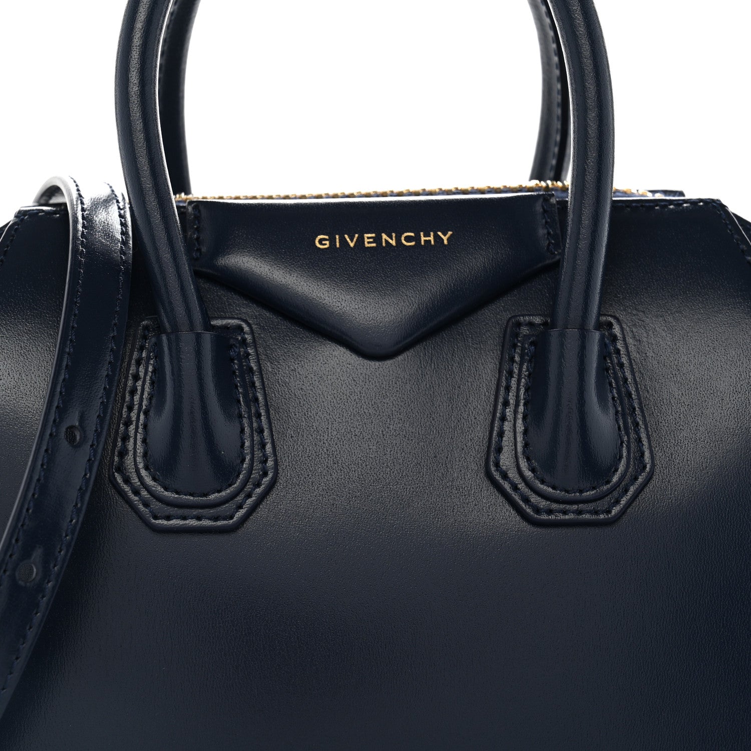Givenchy Shiny Lord Calfskin Mini Antigona Navy 7 of 10