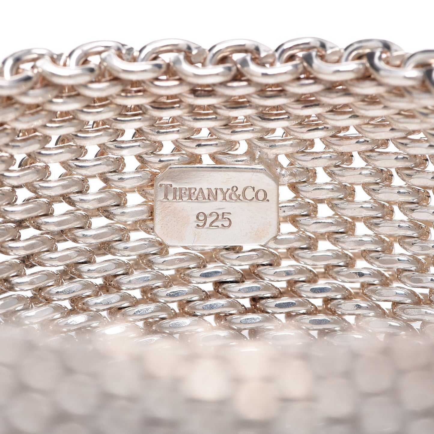 Sterling Silver Wide Somerset Mesh Bracelet
