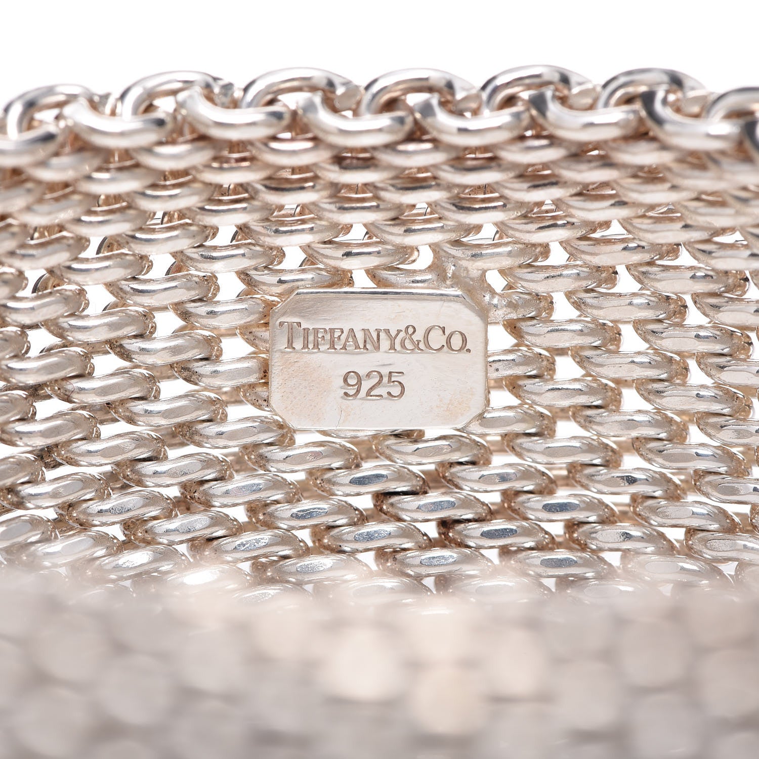 Tiffany Sterling Silver Wide Somerset Mesh Bracelet 4 of 4